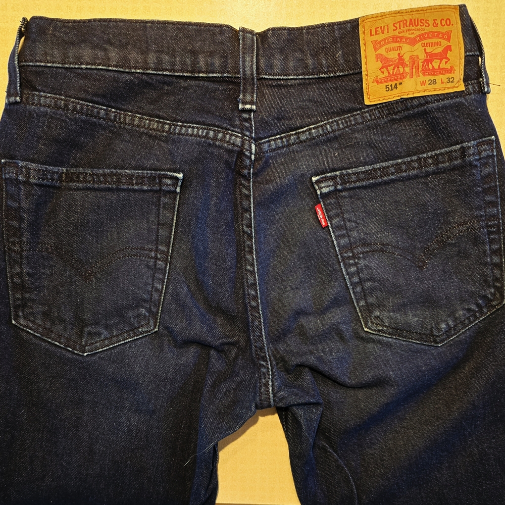 Levi's Men's Dark Blue Slim Straight Jeans
